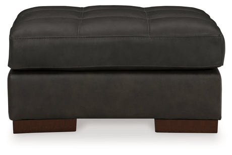 Luigi Thunder Oversized Chair and Ottoman from Ashley - Luna Furniture