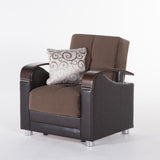 Luna Naomi Brown Armchair from Bellona - Luna Furniture