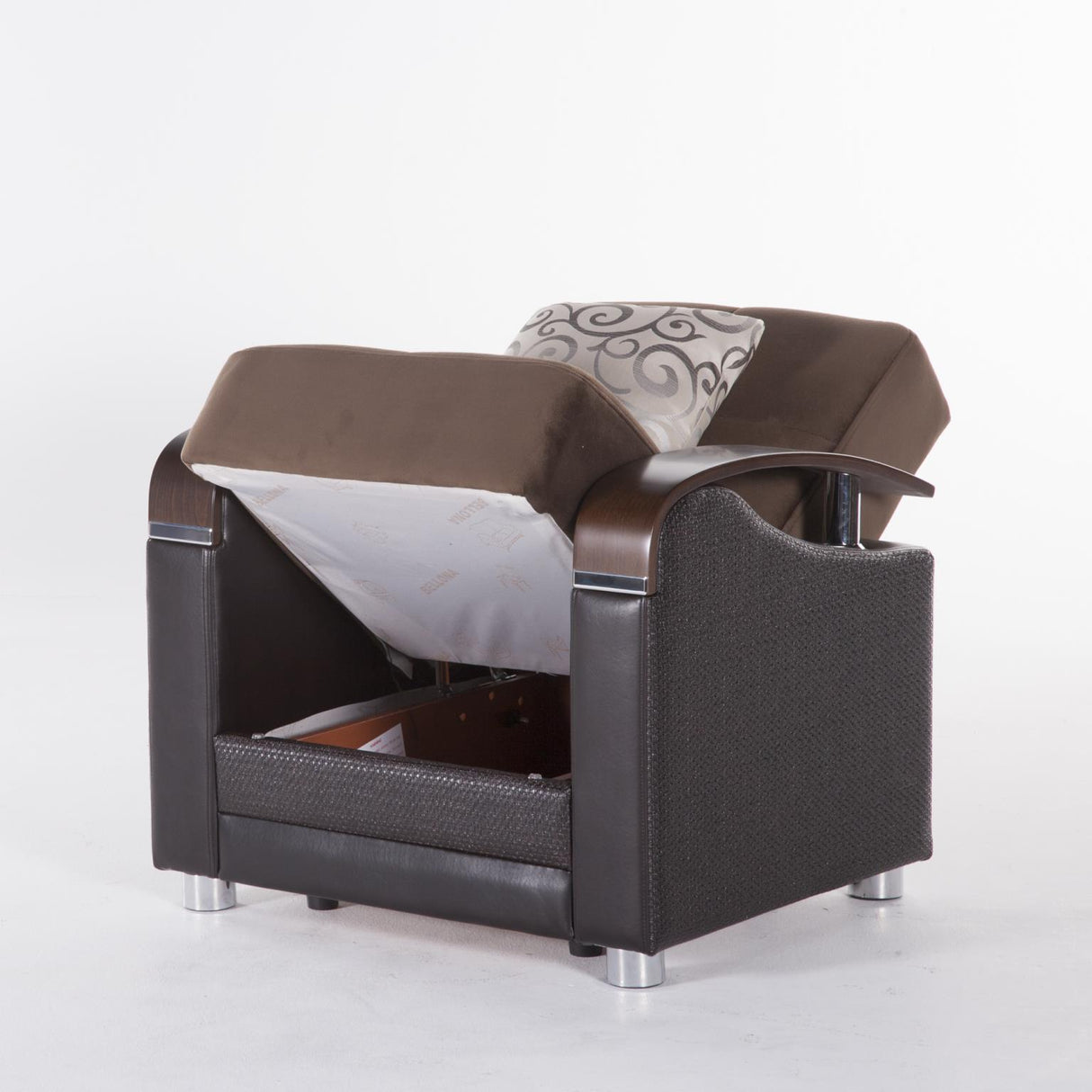 Luna Naomi Brown Armchair from Bellona - Luna Furniture
