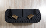 Lupino Black Velvet Living Room Set from Nova Furniture - Luna Furniture