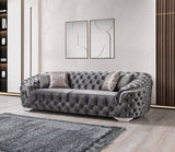 Lupino Gray Velvet Sofa & Loveseat from Nova Furniture - Luna Furniture
