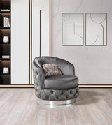 Lupino Gray Velvet Sofa & Loveseat from Nova Furniture - Luna Furniture