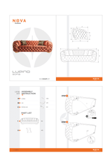 Lupino Gray Velvet Sofa & Loveseat from Nova Furniture - Luna Furniture