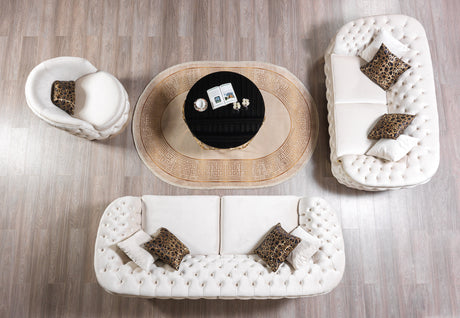 Lupino Ivory Velvet Chair from Nova Furniture - Luna Furniture