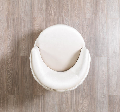 Lupino Ivory Velvet Chair from Nova Furniture - Luna Furniture