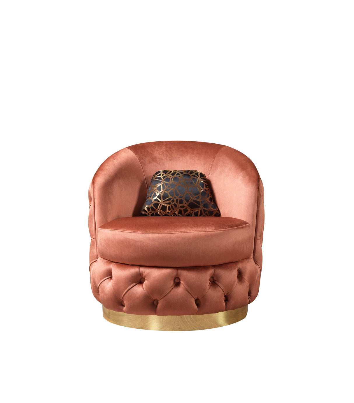 Lupino Orange Velvet Chair from Nova Furniture - Luna Furniture