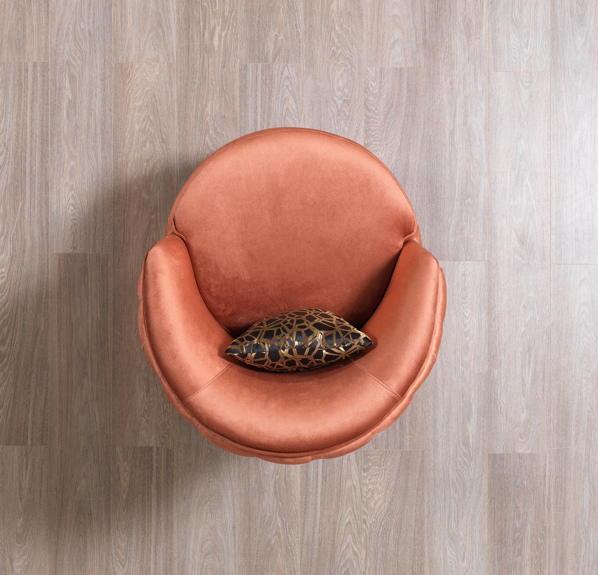 Lupino Orange Velvet Chair from Nova Furniture - Luna Furniture