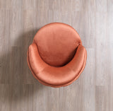 Lupino Orange Velvet Chair from Nova Furniture - Luna Furniture