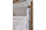 Lyncott Brown Queen Upholstered Panel Bed from Ashley - Luna Furniture