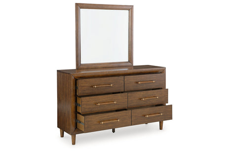 Lyncott Brown Upholstered Panel Bedroom Set from Ashley - Luna Furniture