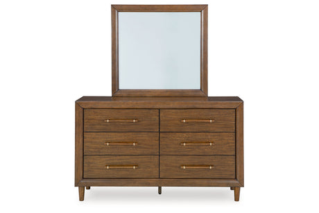 Lyncott Brown Upholstered Panel Bedroom Set from Ashley - Luna Furniture
