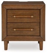 Lyncott California King Upholstered Bed with Dresser and 2 Nightstands in Brown from Ashley - Luna Furniture