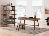 Lyncott Home Office Desk with Chair and Storage in Brown from Ashley - Luna Furniture