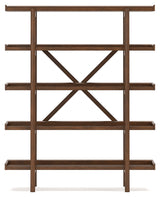 Lyncott Home Office Desk with Chair and Storage in Brown from Ashley - Luna Furniture