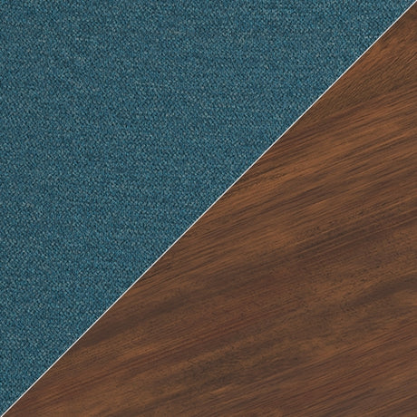 Lyncott Round Dining Table and 4 Chairs in Blue/Brown from Ashley - Luna Furniture