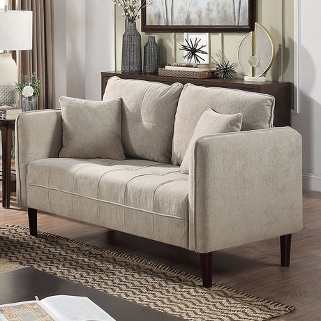 Lynda Light Gray Loveseat from Furniture of America - Luna Furniture