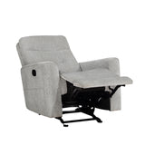 Lyndon Gray Glider Reclining Chair from Homelegance - Luna Furniture