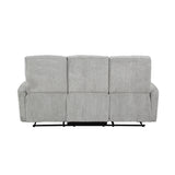 Lyndon Gray Double Reclining Sofa from Homelegance - Luna Furniture