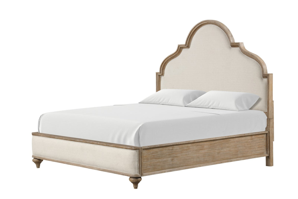 Lyris Rustic Oak Queen Bed from Furniture of America - Luna Furniture