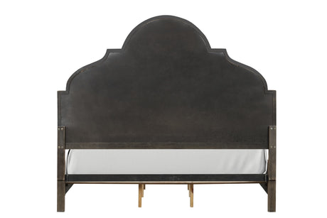 Lyris Rustic Oak King Bed from Furniture of America - Luna Furniture