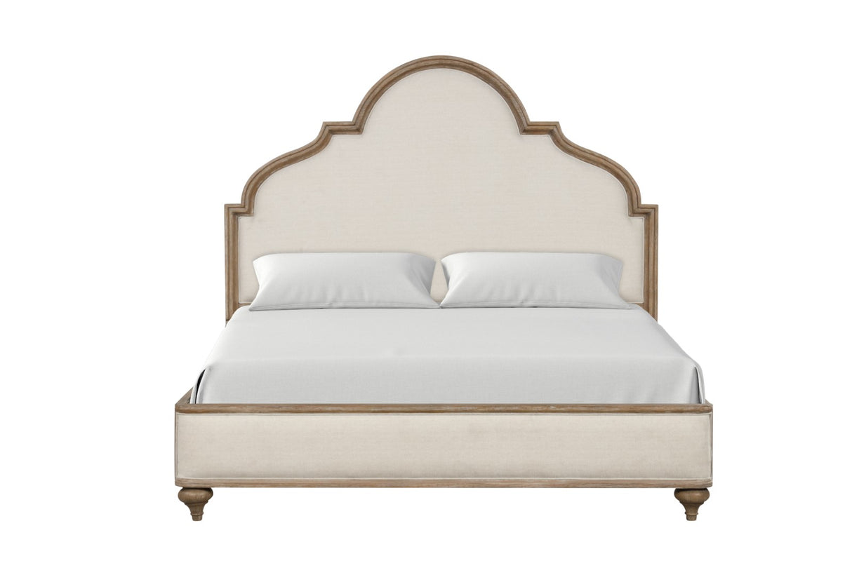 Lyris Rustic Oak Queen Bed from Furniture of America - Luna Furniture