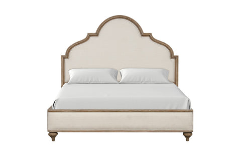 Lyris Rustic Oak King Bed from Furniture of America - Luna Furniture