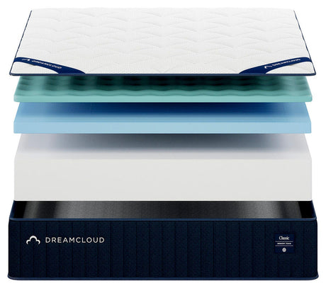 Dreamcloud Classic Memory Foam White Queen Mattress from Ashley - Luna Furniture