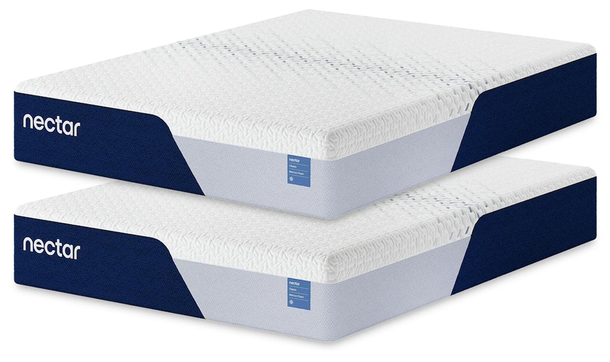 Nectar Classic Memory Foam 2 Twin XL Mattresses from Ashley - Luna Furniture
