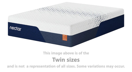 Nectar Ultra Memory Foam 5.1 White Queen Mattress from Ashley - Luna Furniture
