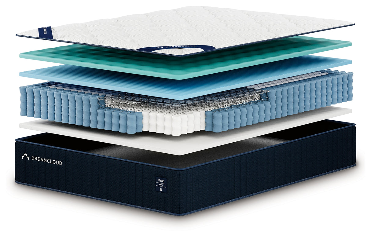 DreamCloud Classic Hybrid White Twin XL Mattress from Ashley - Luna Furniture
