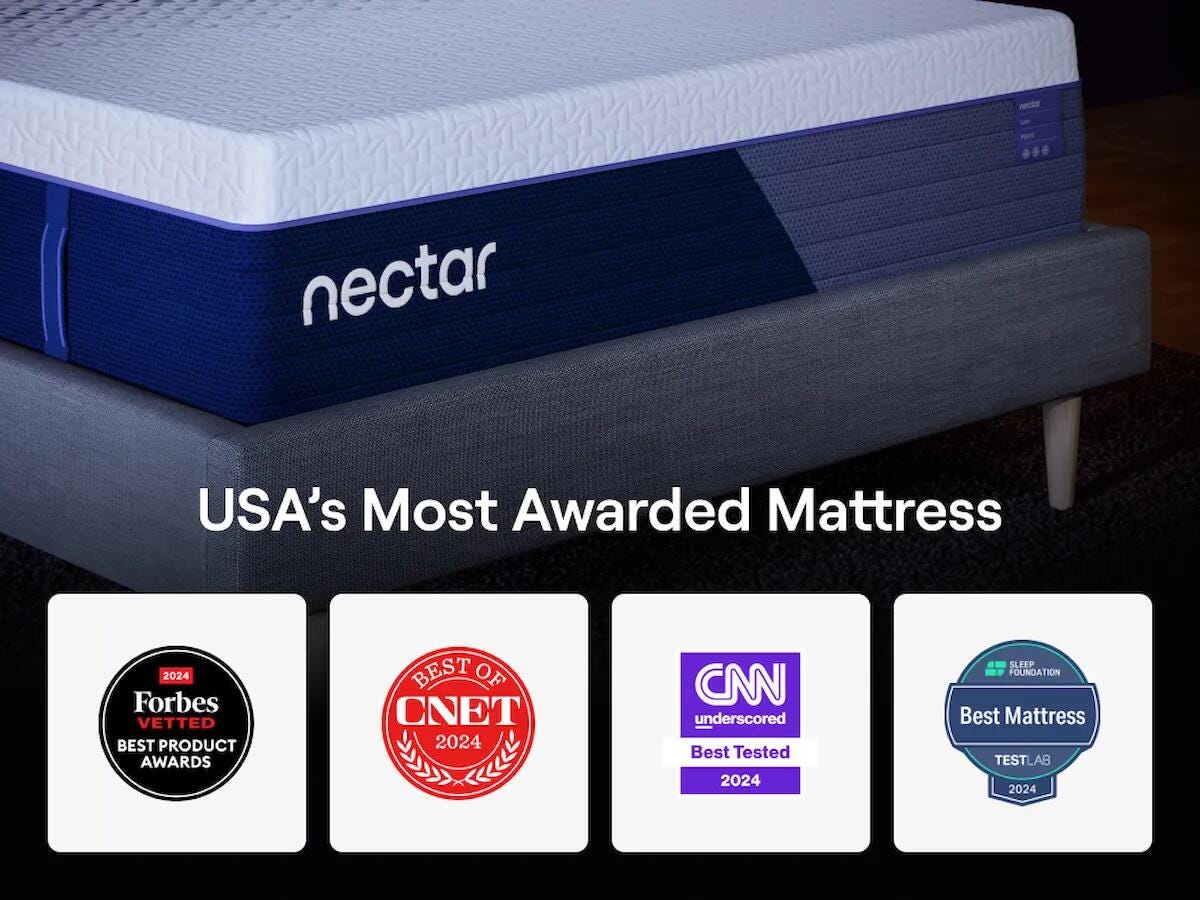 Nectar Luxe Hybrid White California King Mattress from Ashley - Luna Furniture