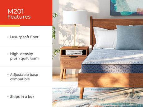 Dellyn Bonnell Light Blue Twin Mattress from Ashley - Luna Furniture