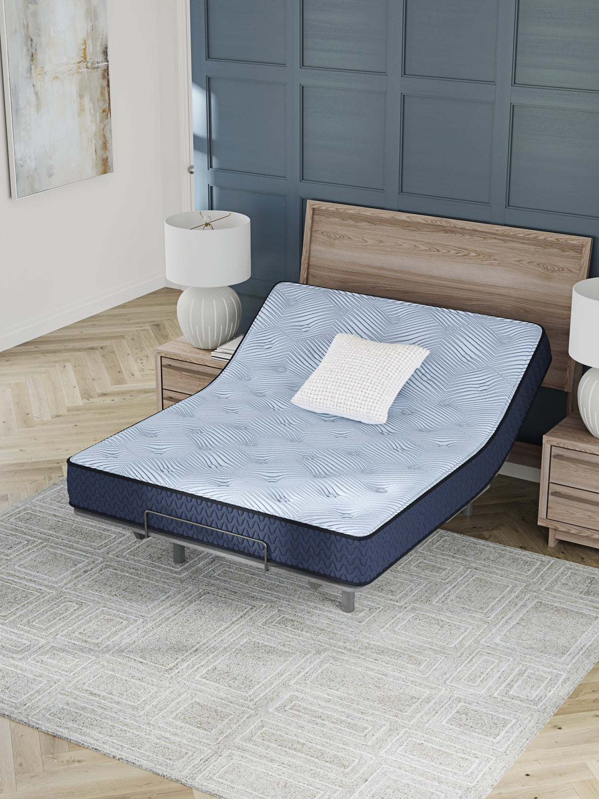 Dellyn 10 Hybrid Light Blue California King Mattress from Ashley Furniture - Luna Furniture