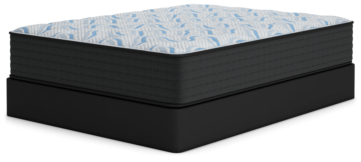 Elite Springs Firm Gray/Blue Full Mattress from Ashley - Luna Furniture