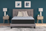 Elite Springs Firm Gray/Blue Queen Mattress from Ashley - Luna Furniture