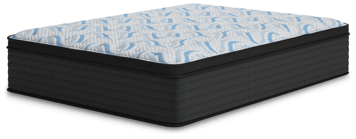 Elite Springs Plush Gray/Blue Twin Mattress from Ashley Furniture - Luna Furniture