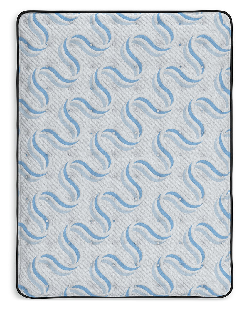 Elite Springs Plush Gray/Blue Twin Mattress from Ashley Furniture - Luna Furniture
