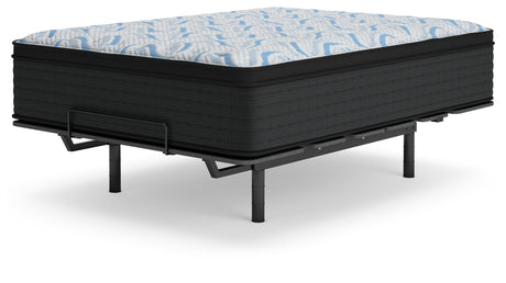 Elite Springs Plush Gray/Blue Full Mattress from Ashley Furniture - Luna Furniture