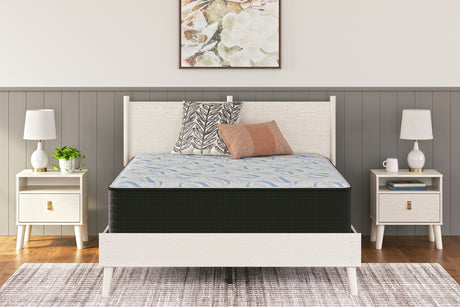 Elite Springs Plush Gray/Blue Full Mattress from Ashley Furniture - Luna Furniture