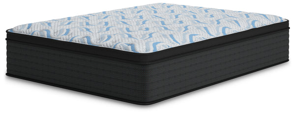 Elite Springs Plush Gray/Blue Queen Mattress
