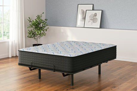 Elite Springs Plush Gray/Blue Queen Mattress from Ashley - Luna Furniture