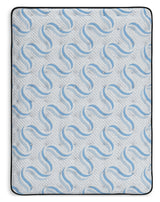 Elite Springs Plush Gray/Blue Queen Mattress from Ashley - Luna Furniture