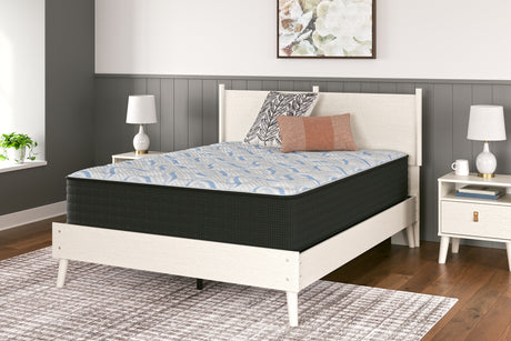 Elite Springs Plush Gray/Blue Full Mattress from Ashley Furniture - Luna Furniture