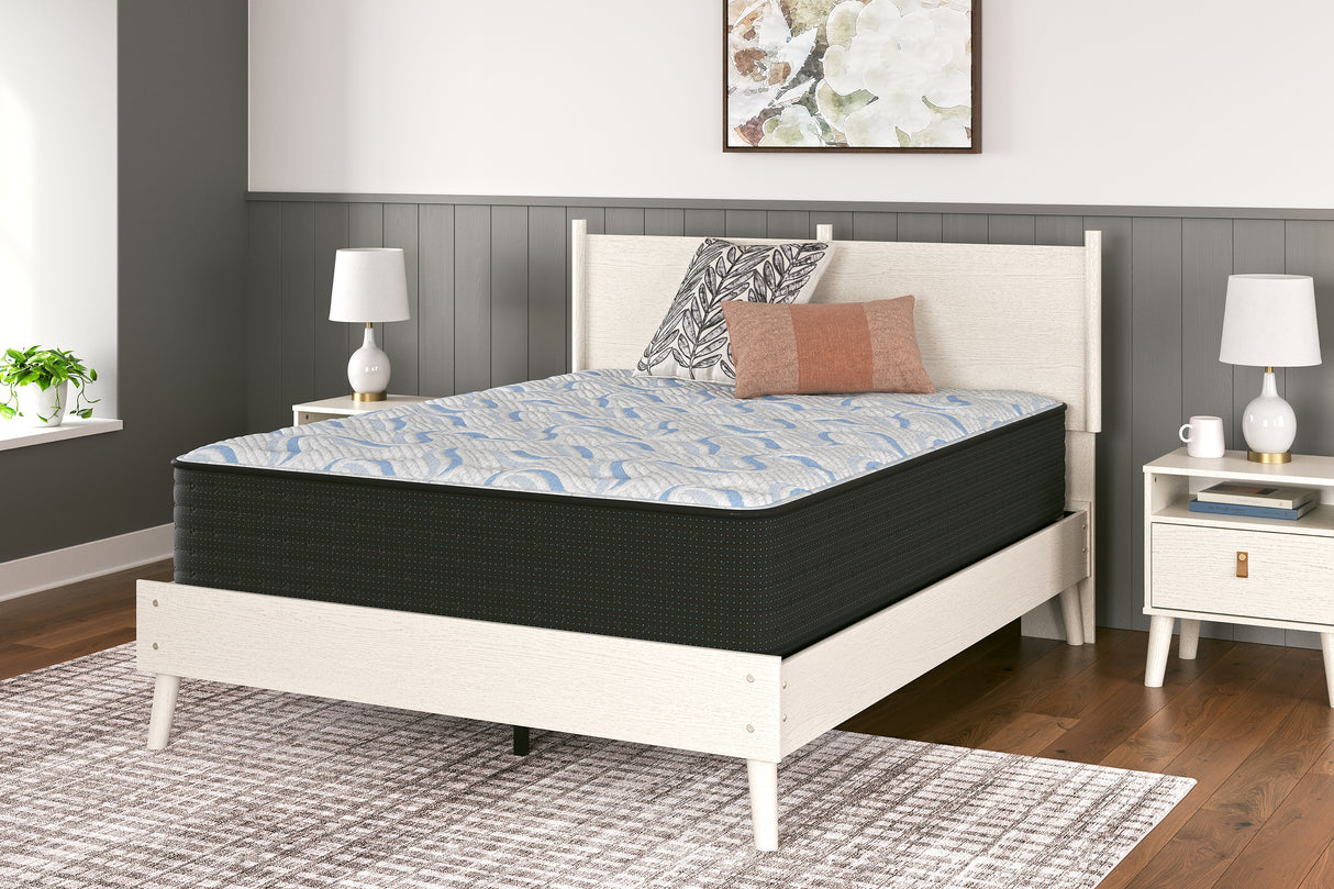 Elite Springs Plush Gray/Blue Twin Mattress from Ashley Furniture - Luna Furniture