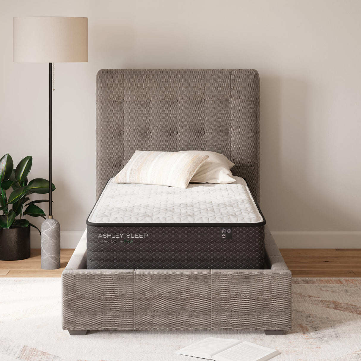 Limited Edition Plush White Twin Mattress from Ashley - Luna Furniture