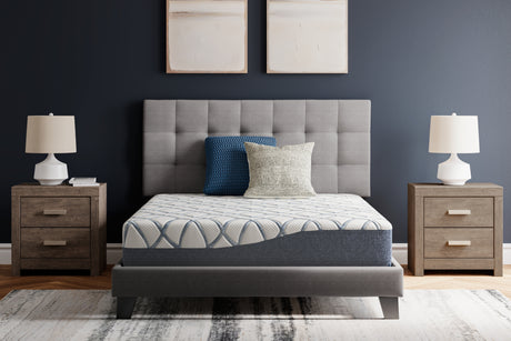10 Inch Chime Elite 2.0 White/Blue California King Mattress from Ashley Furniture - Luna Furniture