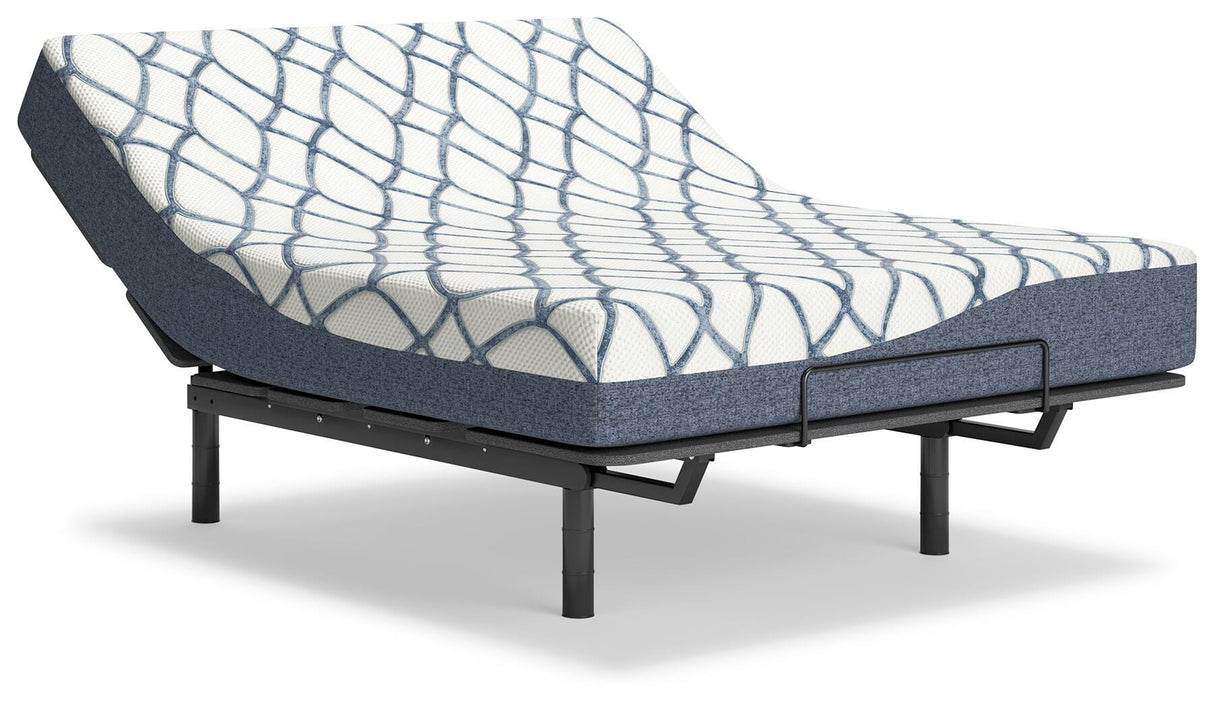 10 Inch Chime Elite 2.0 White/Blue California King Mattress from Ashley Furniture - Luna Furniture