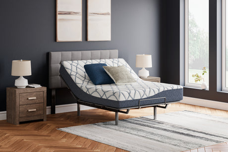 10 Inch Chime Elite 2.0 White/Blue Twin Mattress from Ashley Furniture - Luna Furniture