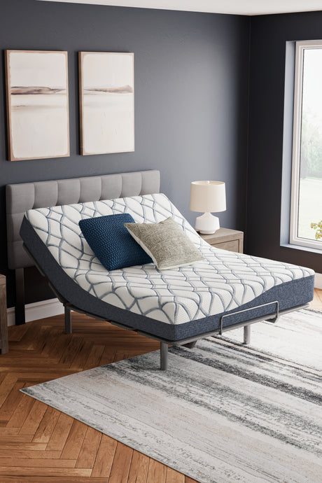 10 Inch Chime Elite 2.0 White/Blue California King Mattress from Ashley Furniture - Luna Furniture