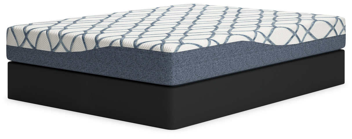 10 Inch Chime Elite 2.0 White/Blue Twin Mattress from Ashley - Luna Furniture